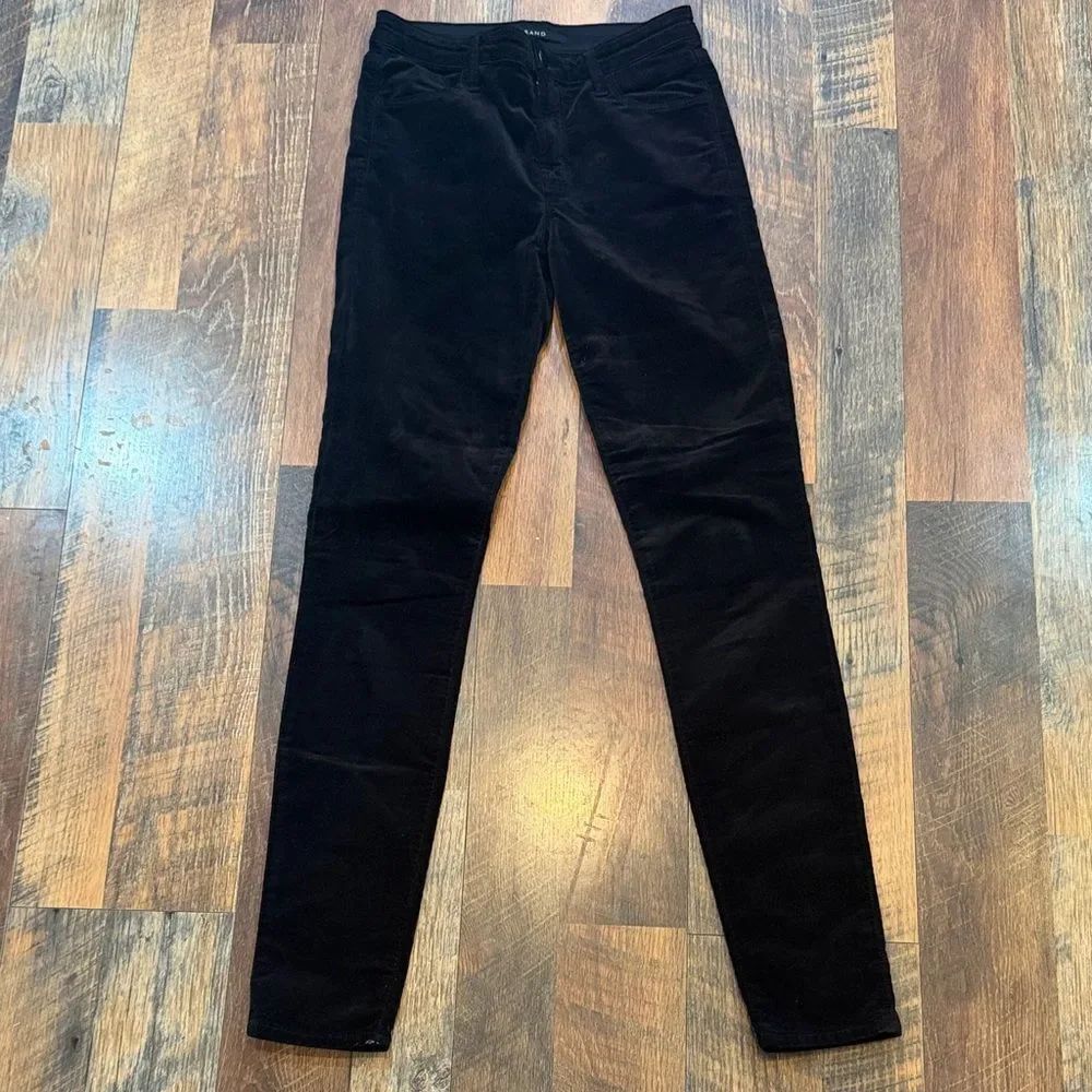 J Brand Women’s Black Skinny velour  Jeans 26 (BK7)